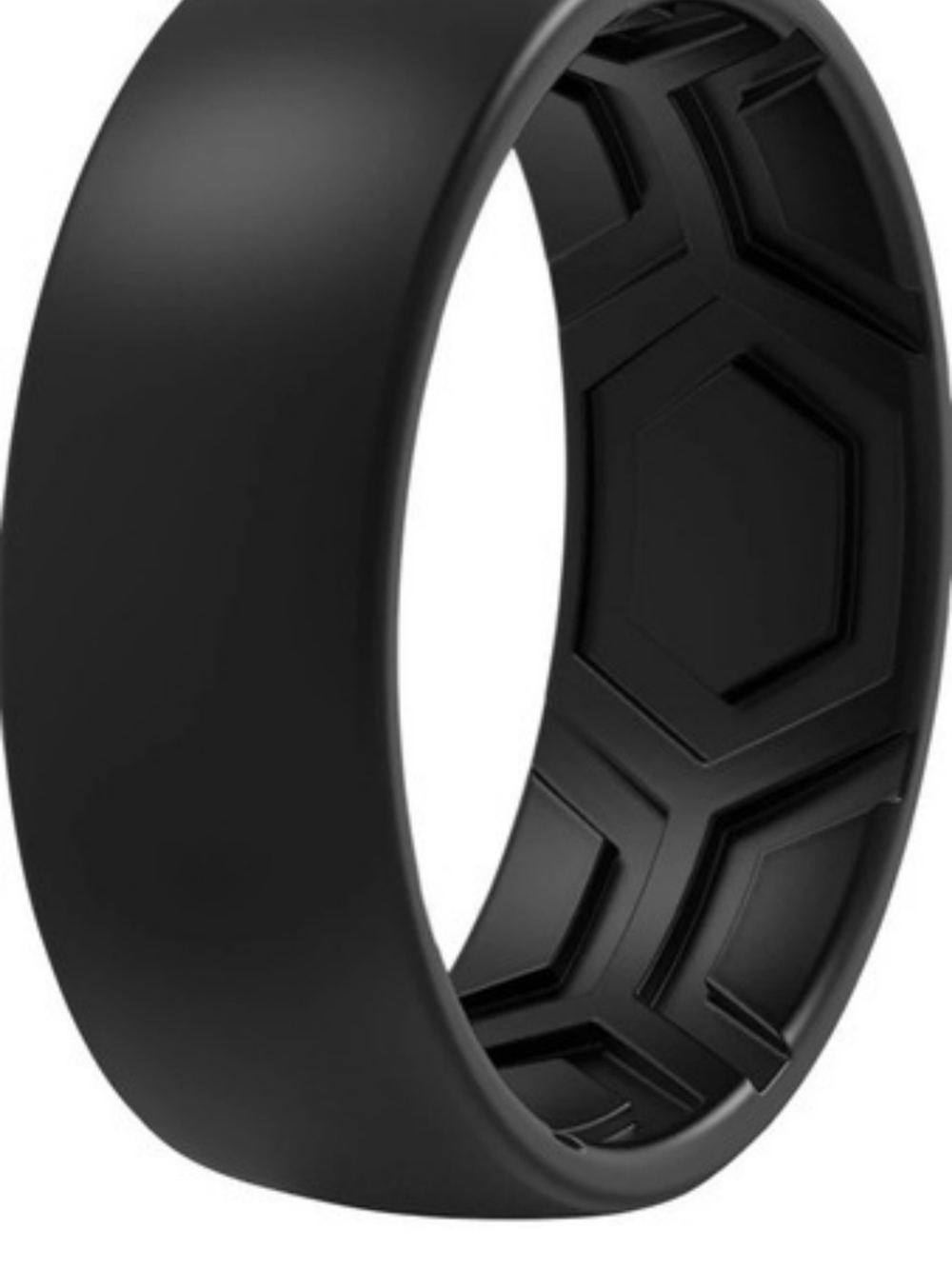 ThunderFit Men's Patterned Silicone Ring